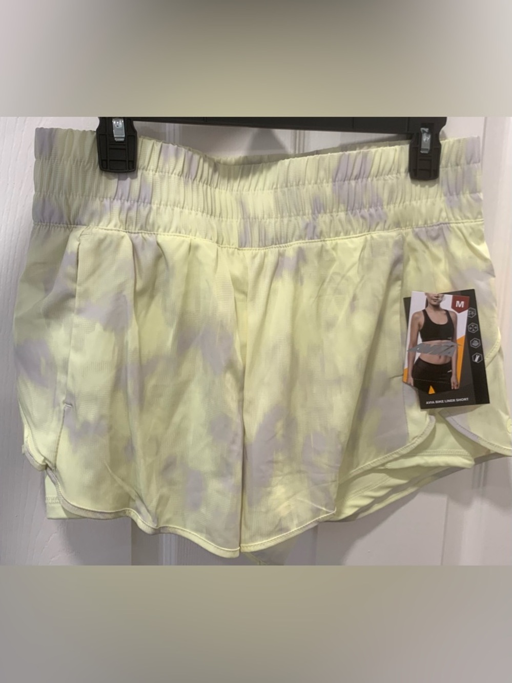 NWT Light Yellow Tie-Dye Athletic Shorts